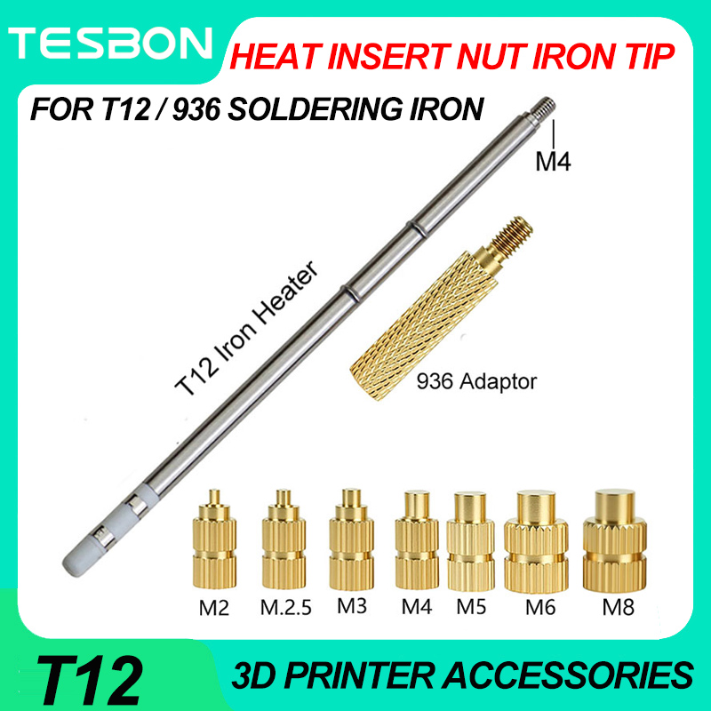 Industrial Laser Soldering Iron - M2-M8 Hot Melt Brass Threaded Knurled