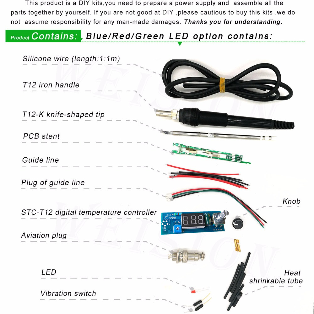 STC-T12 solder iron DIY kits/U - đánh giá và giá Industrial Laser Soldering Iron